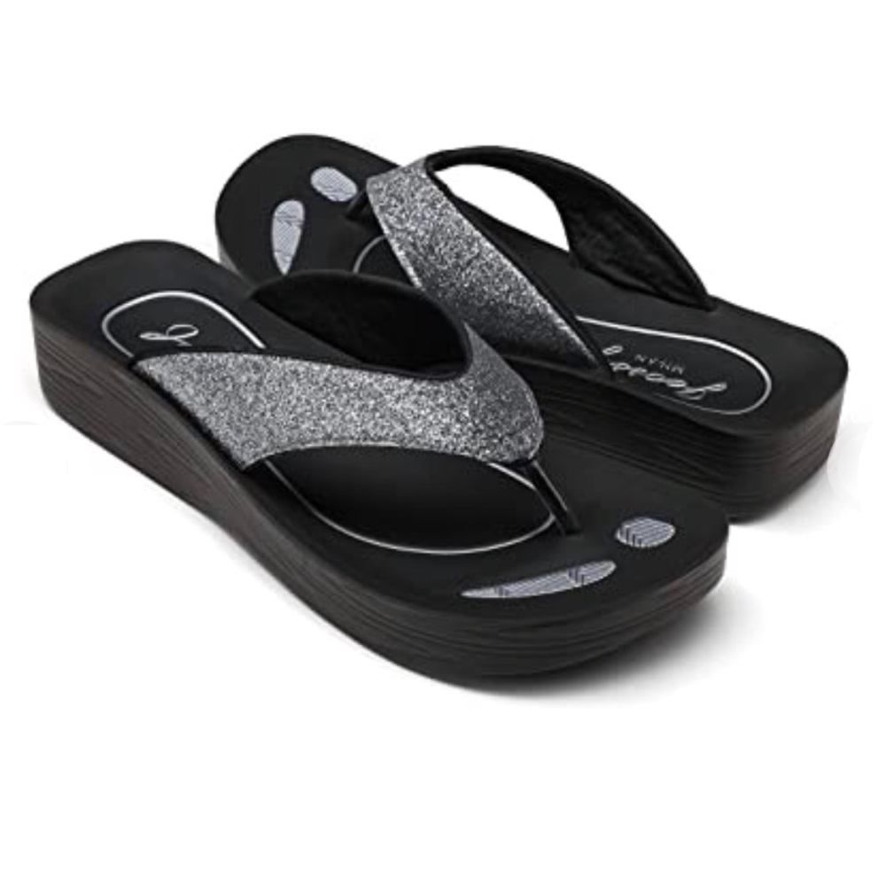 JEOSSY MILAN Platform Flip Flops